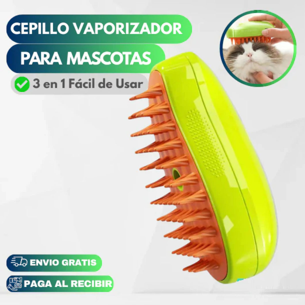 CEPILLO A VAPOR PARA MASCOTAS 3 EN 1